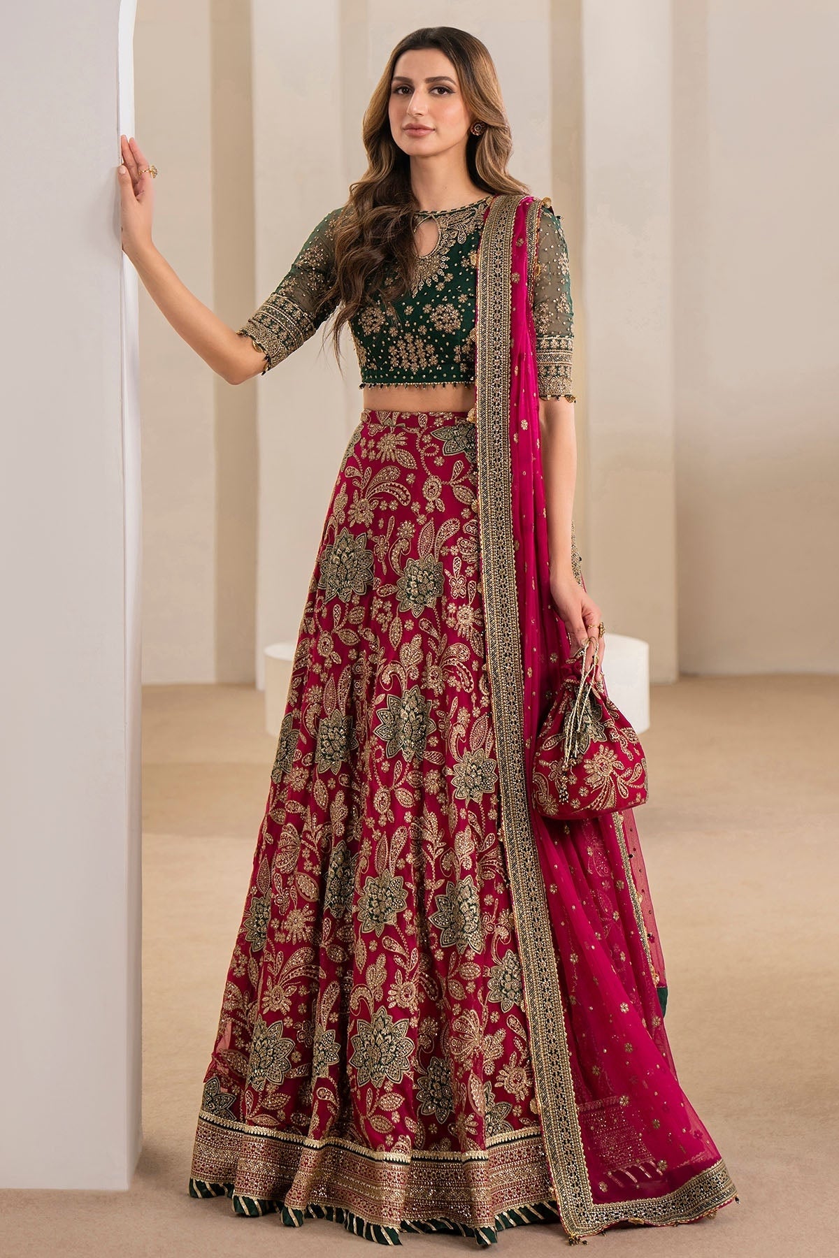 EMBROIDERED CHIFFON